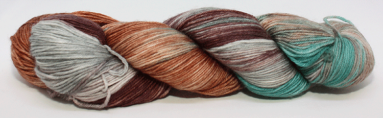 Fiori Sock Hand Dyed 036 Aegean