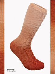 Fiori Gradient Sock Hand Dyed 009 - Amberglow