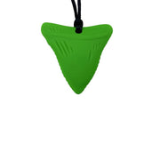 Green Shark Tooth Silicone Fidget Necklace