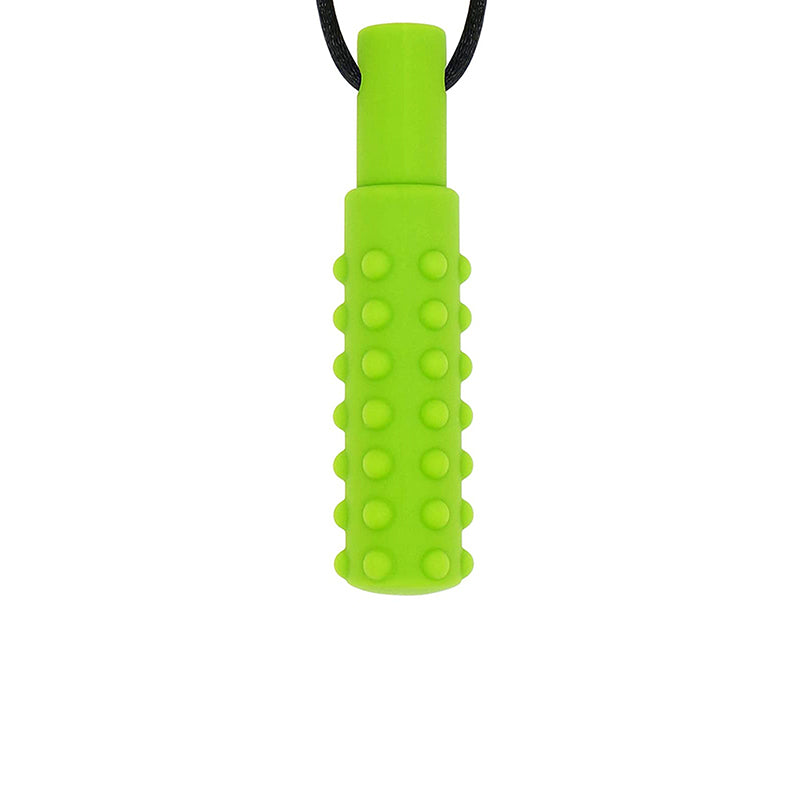 Green Tube Silicone Fidget Necklace