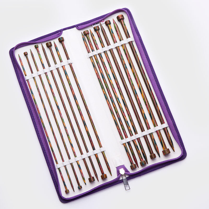 Knit Pro Symfonie Wood Straight Knitting Needles 30cm Set of 8 pairs 20666