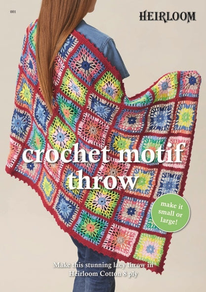 Leaflet 001 -Heirloom Crochet Motif Throw