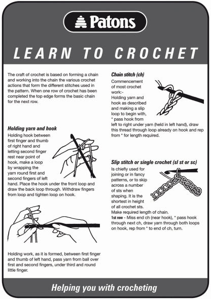 Leaflet 0012C - Patons Learn to Crochet