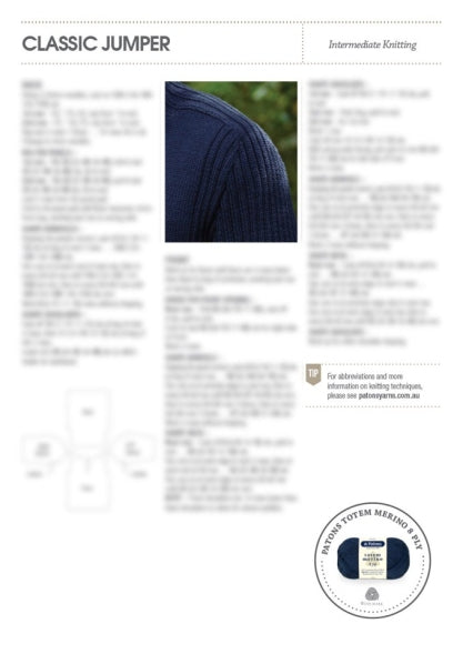 Leaflet 0032 - Patons Classic Jumper