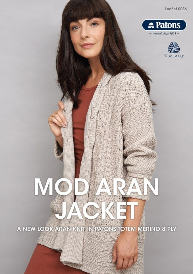 Leaflet 0036 - Patons Mod Aran Jacket