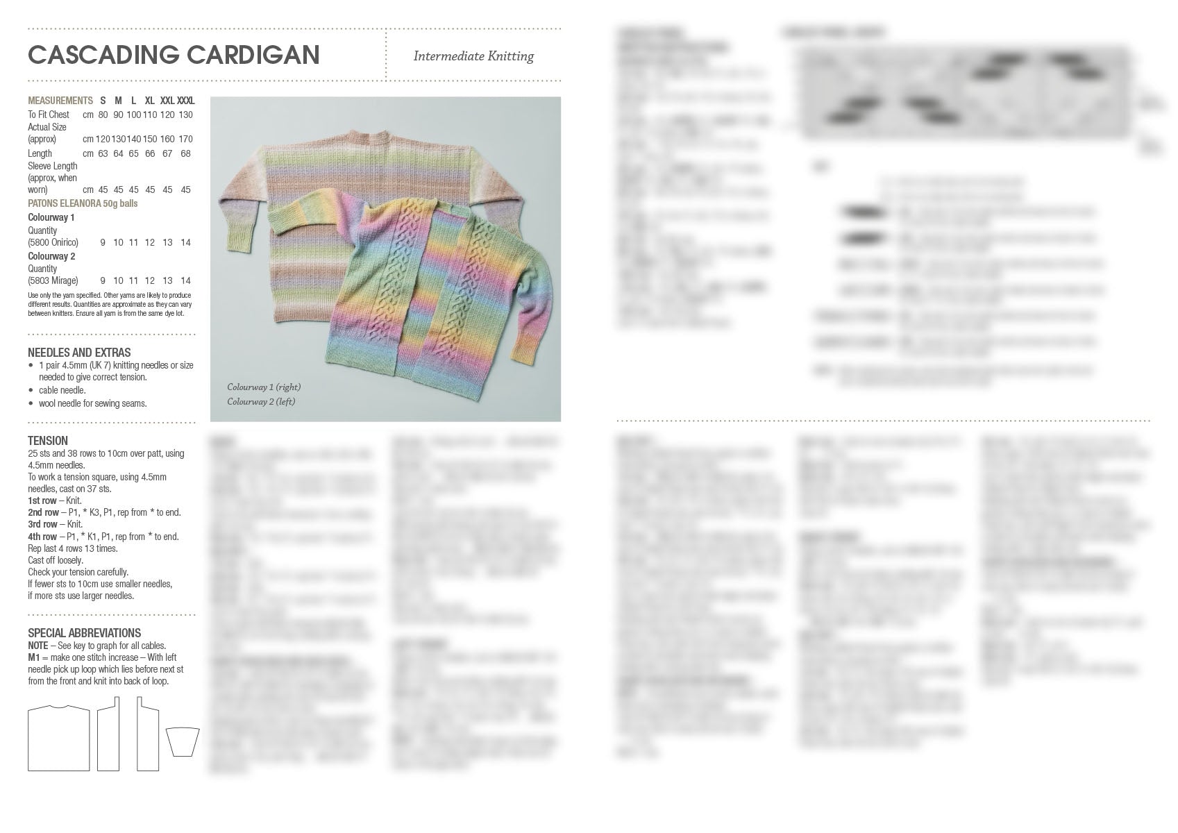 Leaflet 0065 - Patons Cascading Cardigan