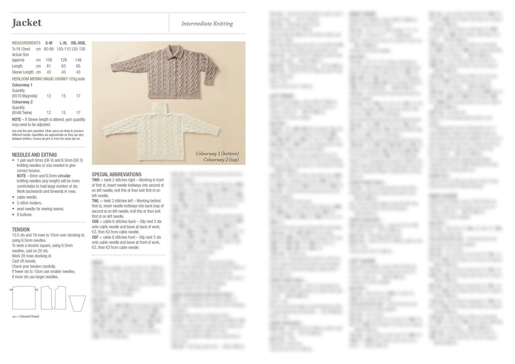 Leaflet 015 - Heirloom Snowgum Cable Jacket