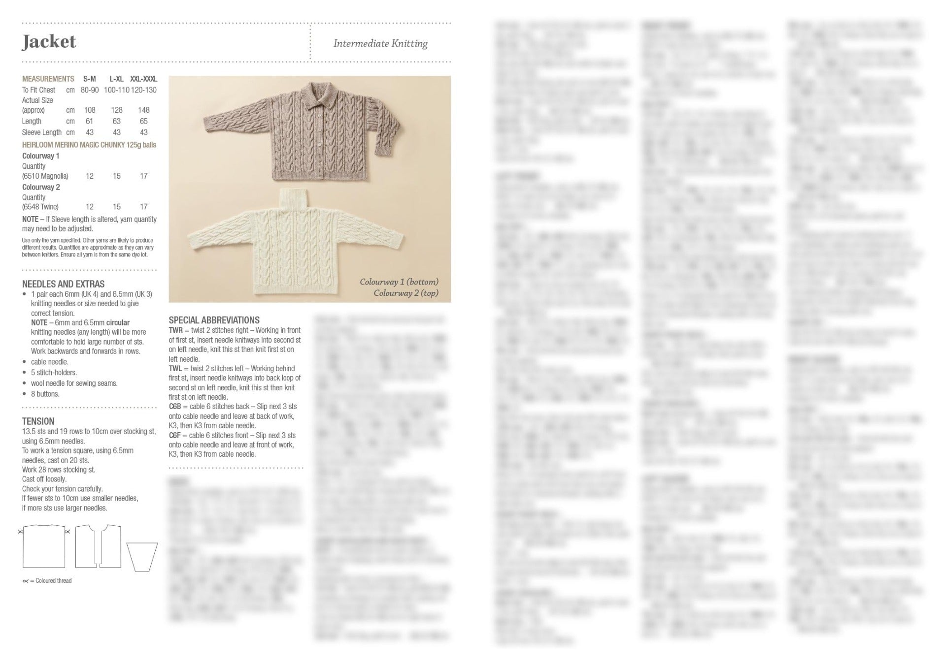 Leaflet 015 - Heirloom Snowgum Cable Jacket