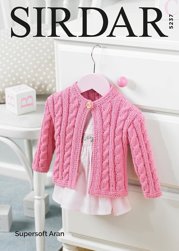 Leaflet 5237 - Sirdar 10ply Cable Jacket Birth - 3 yrs