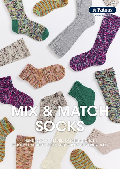 Leaflet 7023 - Patons Mix & Match Socks