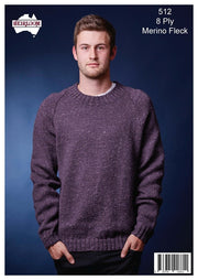 Leaflet HL512 - Classic Raglan V or Round Neck Jumper 