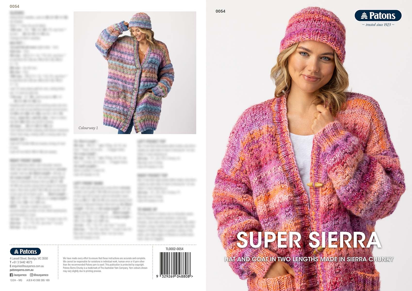 Leaflet 0054 - Patons Super Sierra 1