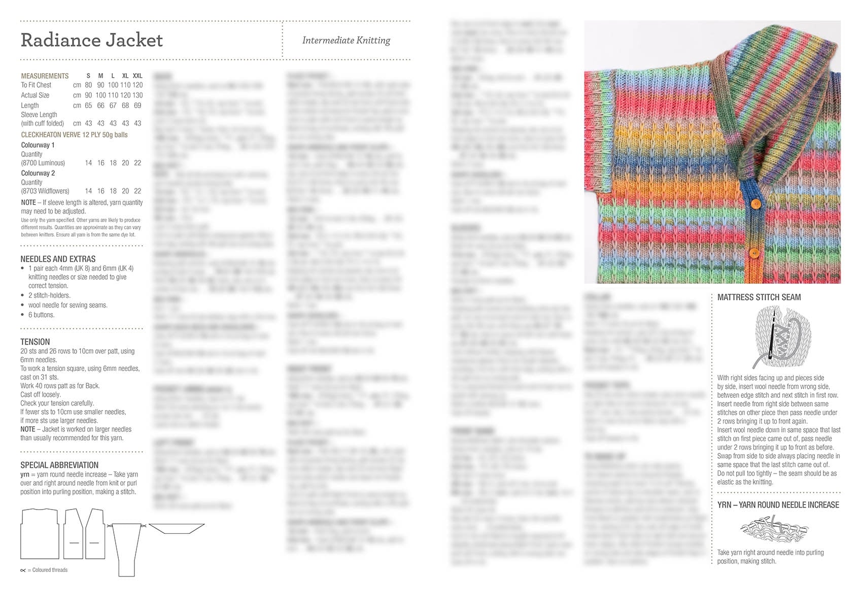 Leaflet 1028 - Cleckheaton Radiance Jacket 2