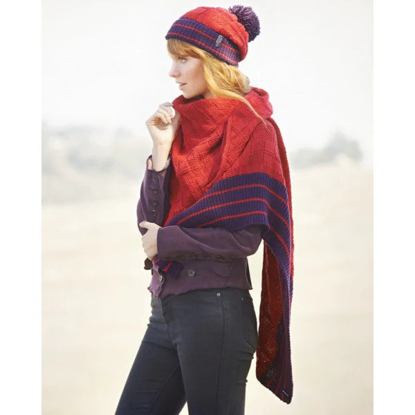 Leaflet 452 - Superfine Check Stitch Beanie & Wrap 1