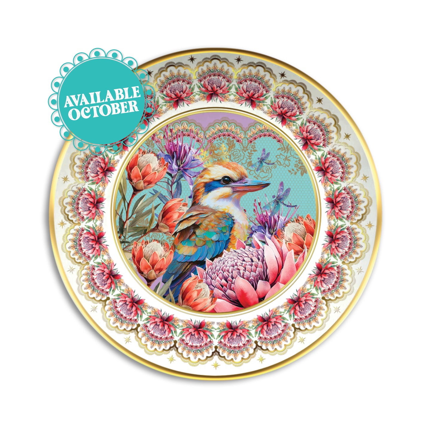 Lisa Pollock Ceramic Trinket Dish Vintage Kookas - CTD02