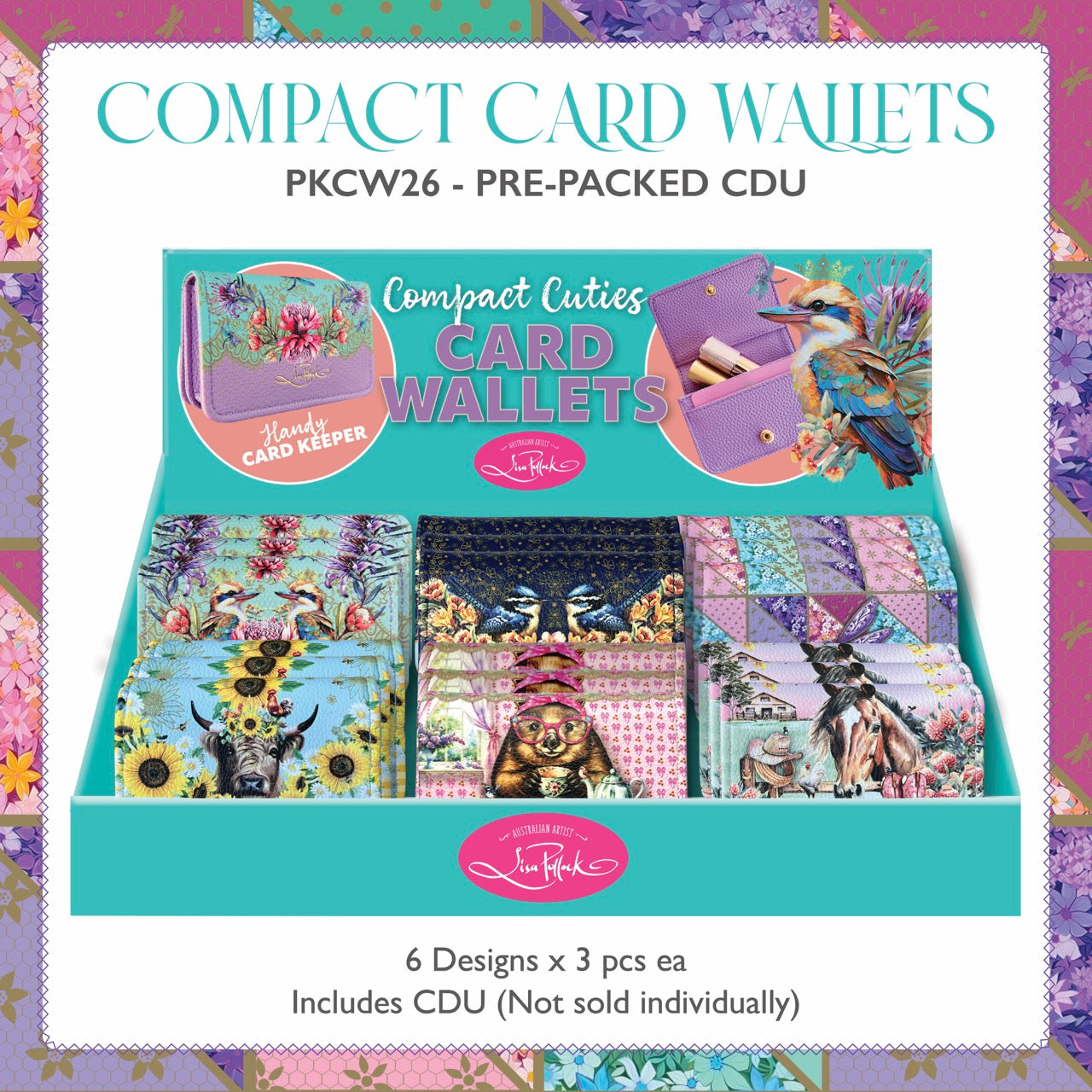 Lisa Pollock Compact Card Wallet