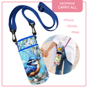 Lisa Pollock Insulated Water Bottle and Phone Carry All - Cheeky Wrens BMC13