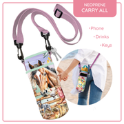 Lisa Pollock Insulated Water Bottle and Phone Carry All - Country Dusk BMC18
