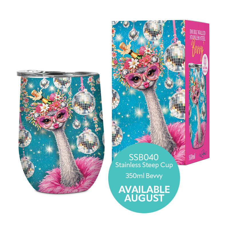 Lisa Pollock Bevvy Travel Mug 350ml Disco Darling - SSB040