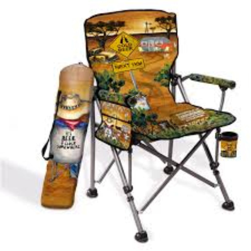 Lisa Pollock Camping Chair Campfire Beers - CHAIR2