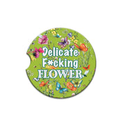 Lisa Pollock Car Coaster Delicate FLower - CCC165
