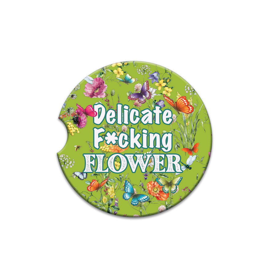 Lisa Pollock Car Coaster Delicate FLower - CCC165