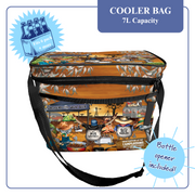 Lisa Pollock Insulated Cooler Bag Camp Happy Hour HHCB3