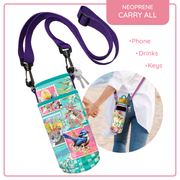 Lisa Pollock Insulated Water Bottle and Phone Carry All - Pretty Postage BMC19