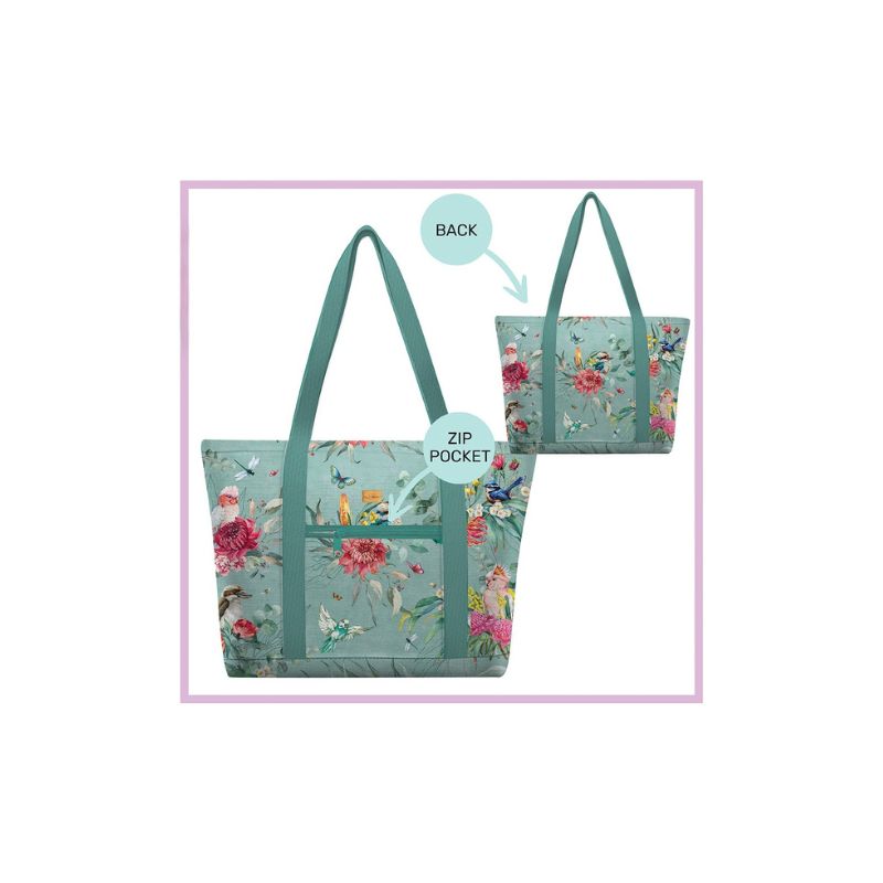 Lisa Pollock Large Tote Cooler Bag - Feathered Friends - LTC09