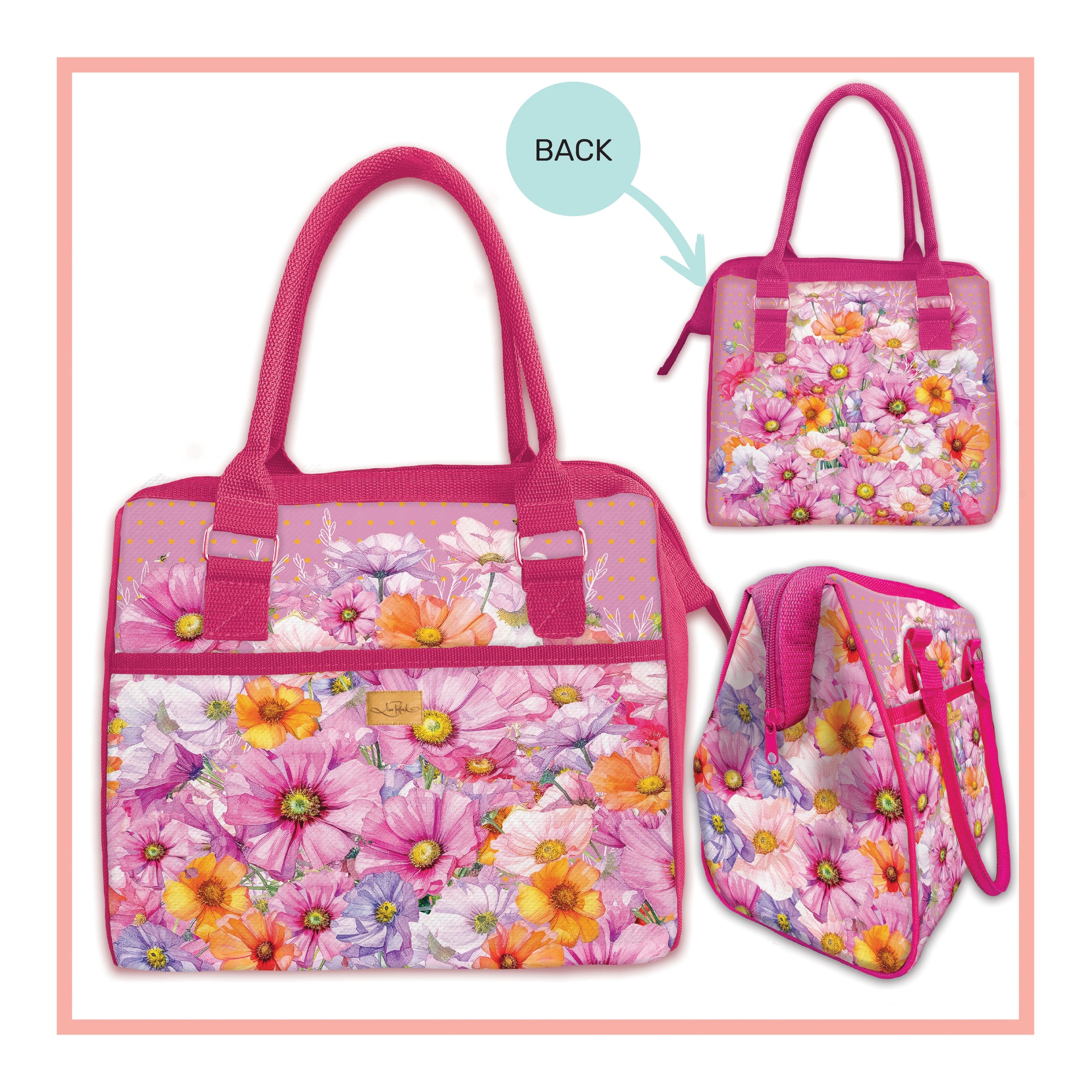 Lisa Pollock Lunch Cooler Bag - Wistful Wildflowers - LCB12