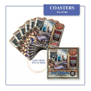 Lisa Pollock Man Cave Coasters Set - CSTR12 Man Cave