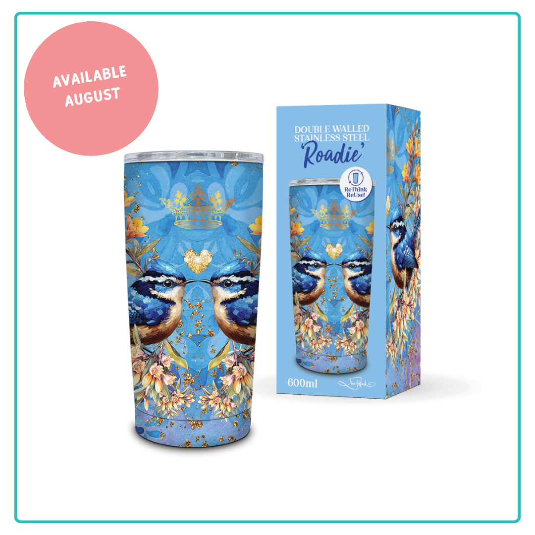 Lisa Pollock Roadie Travel Mug Royal Wrens - SSRM40