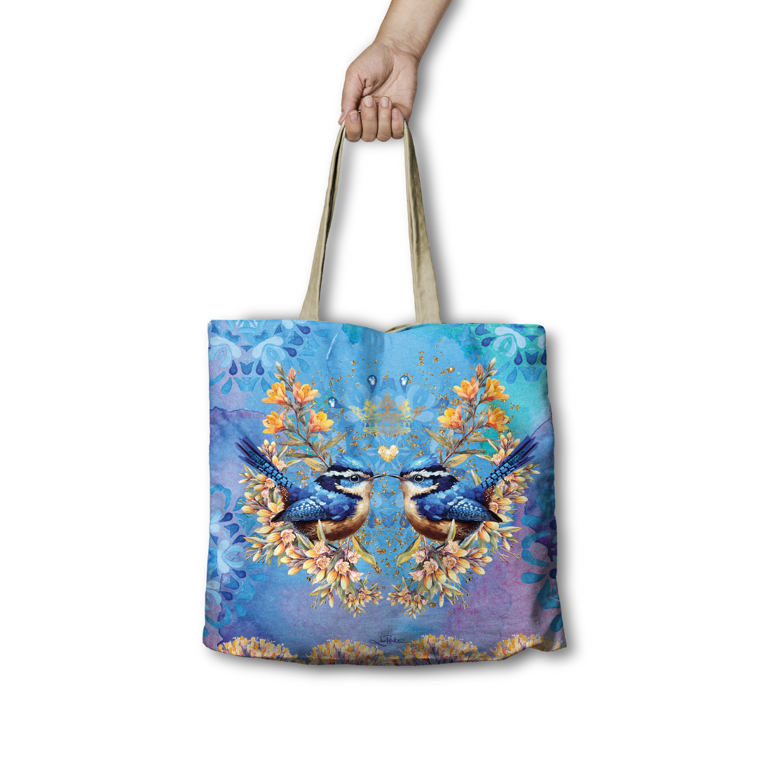 Lisa Pollock Shopping Bag Royal Wrens - RSB104