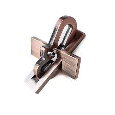 Metal Large Violin Fidget Puzzle - Bronze