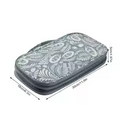 Multi Use Knitting Needle Case - Grey with white leaves