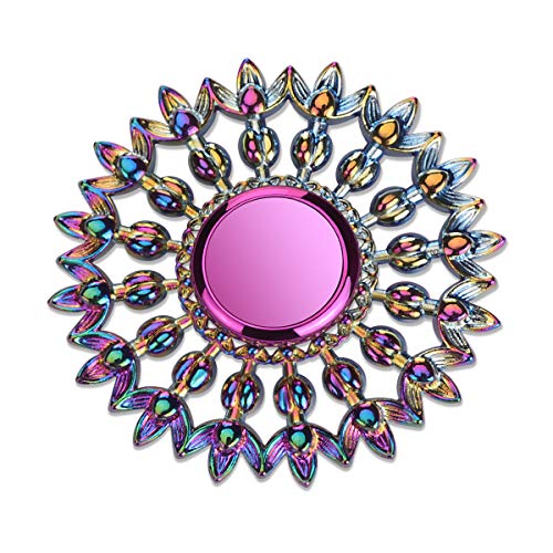 Rainbow Flower Metal Fidget Spinner