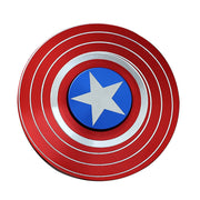 Red Metal Shield Fidget Spinner