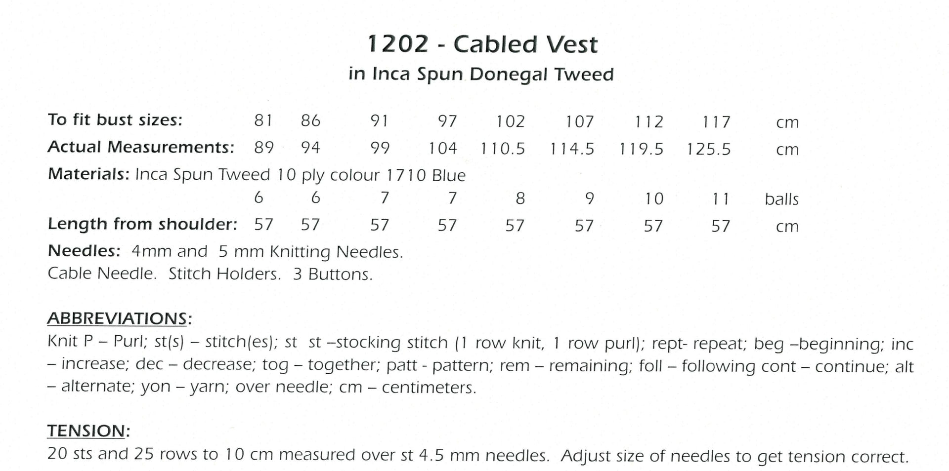 Leaflet 1202 - Alpaca Yarns inside