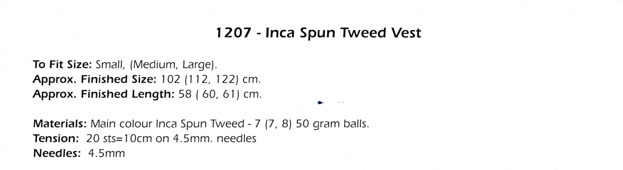Leaflet 1207 - Alpaca Yarns 10 Ply - inside