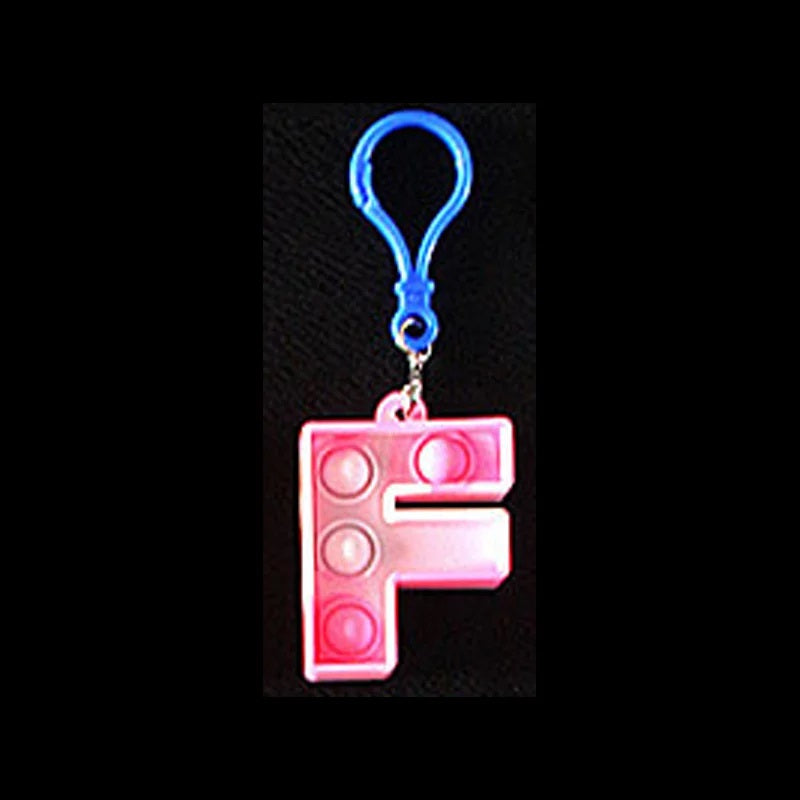 Alphabet Keyring - f