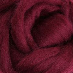 Ashford Corriedale Fibre Pack - 100gm Bag - Aubergine - 039 - Mooroolbark Wool