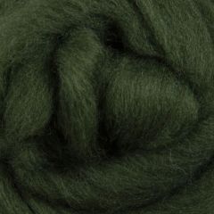 Ashford Corriedale Fibre Pack - 100gm Bag - Fern Green - 051 - Mooroolbark Wool