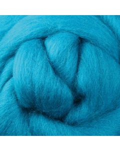 Ashford Corriedale Fibre Pack - 100gm Bag - Turquoise - 026 - Mooroolbark Wool