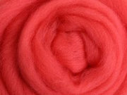 Ashford Corriedale Fibre 100g Pack - 060 Dyed  Sliver Coral - DSCO100