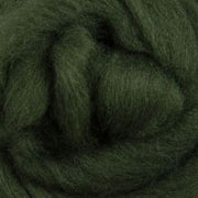 Ashford Corriedale Fibre 100g Pack - 051 Dyed  Sliver Fern Green - DSFG100