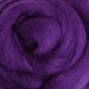 Ashford Corriedale Fibre 100g Pack - 050 Dyed  Sliver Amethyst - DSAM100
