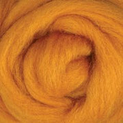 Ashford Corriedale Fibre 100g Pack - 036 Dyed  Sliver Butterscotch - DSBU100