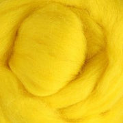Ashford Corriedale Fibre 100g Pack - 027 Dyed  Sliver Yellow - SSY100