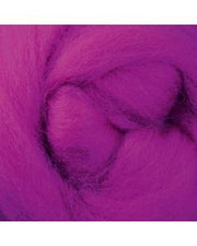 Ashford Corriedale Fibre 100g Pack - 023 Dyed  Sliver Magenta - SSM100