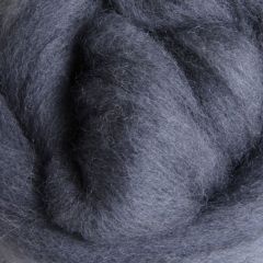 Ashford Corriedale Fibre 100g Pack - 016 Dyed  Sliver Grey - DSG100